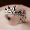 Silver Princess Crown with Rhinestones! Cute cute ring!