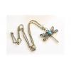 Womens Retro Style Dragonfly Long Sweater Chain Pendant
