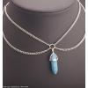 Natural Quartz Crystal Stone Point Gemstone Pendant Necklace